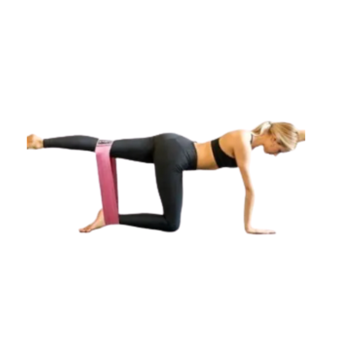 Kit 3 bandas elásticas de resistencia tela fitness